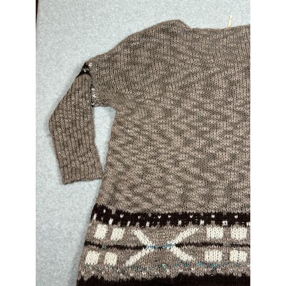 Free People Womens Size M Oversized Pullover Knit Sweater - Picture 12 of 12